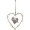 Pendentif cœur avec boutons 13x13 cm