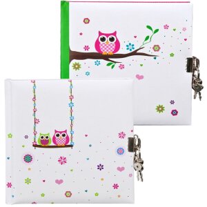 Goldbook Journal EULE 16,5x16,5 cm 96 pages blanches