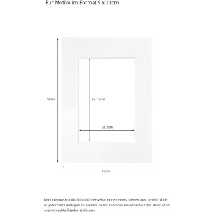 Nielsen passe-partout prêt à lemploi 13x18 cm pour 9x13 cm porcelaine