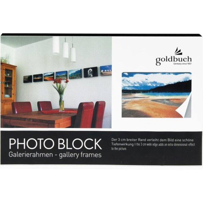 bloc photo noir pour 1 photo 20x30 cm