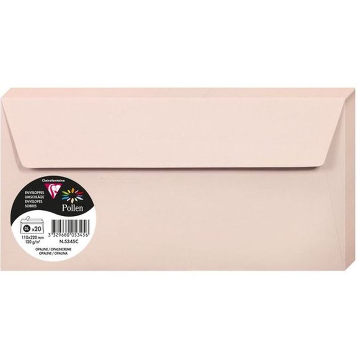 Enveloppes POLLEN opaline 220x110 mm - 5345C