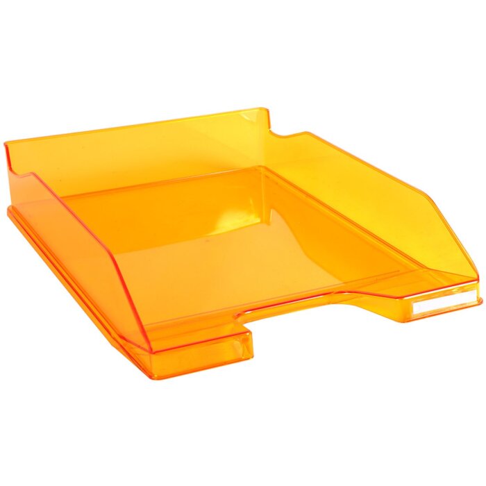Corbeille à courrier Combo 2 Classic mandarin transparent glossy