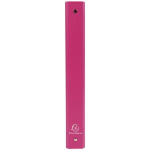 Classeur à anneaux PP A4 4 anneaux 30mm rose