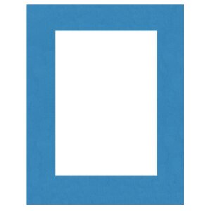 HNFD Passe-partout fini 40 x 50 cm sur 30 x 40 cm bleu