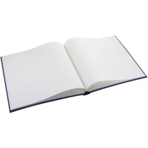 Album photo en lin Velina 31x31 cm bleu