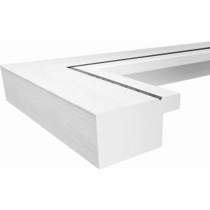 Cadre Metro polystyrène 50x70 cm argenté