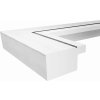 Cadre Metro polystyrène 50x70 cm argenté