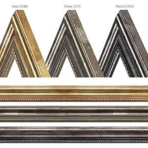 Cadre en bois antique 10 x 13 cm argenté verre de musée