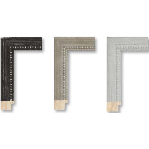 Cadre en bois Perle 10x15 cm gris