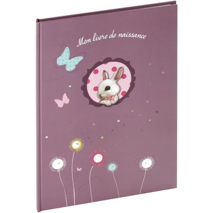 Foxy Journal de bébé lilas texte français format A4