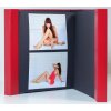 HNFD Maxi-album photo Lona rouge 34,5x33 cm 100 pages noires