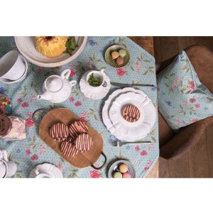6CE0271 Clayre Eef QUEEN OF BIRDS Assiette - naturelle