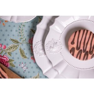 6CE0271 Clayre Eef QUEEN OF BIRDS Assiette - naturelle