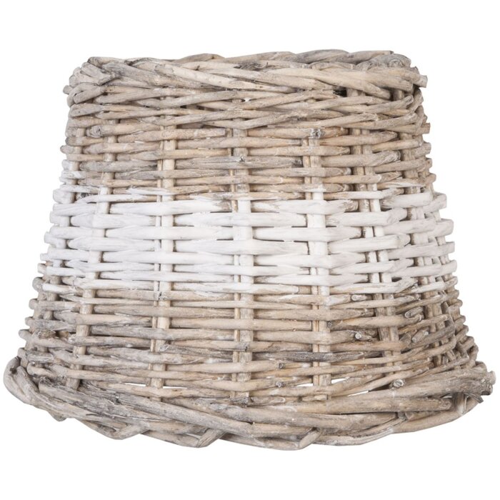 6RO0063BW Clayre Eef Abat-jour marron-blanc