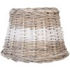 6RO0063BW Clayre Eef Abat-jour marron-blanc