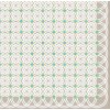 Artebene Serviettes motif cercle taupe 33x33 cm