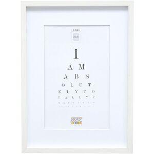 Cadre en bois S40A blanc 50x70 cm - 40x60 cm