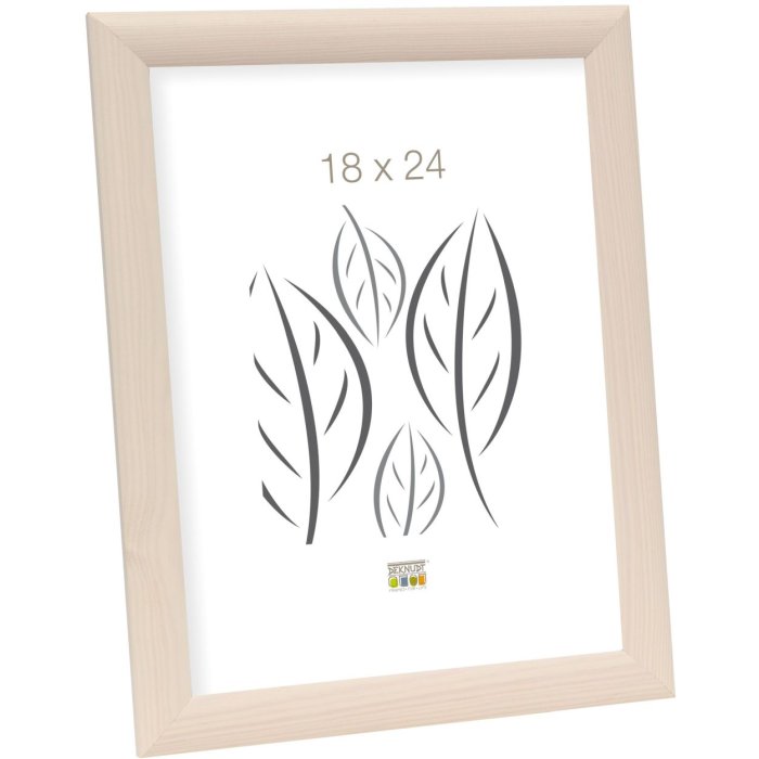 Cadre en bois S40C Deknudt 18x24 cm blanc