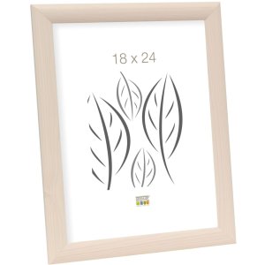 Cadre en bois S40C Deknudt 18x24 cm blanc