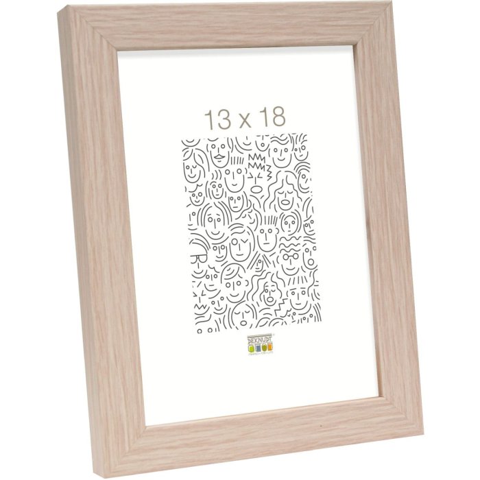 Cadre en bois Deknudt S45R baguette de bloc 50x60 cm chêne
