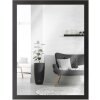 Cadre en bois Classic 18x24 cm verre miroir noir