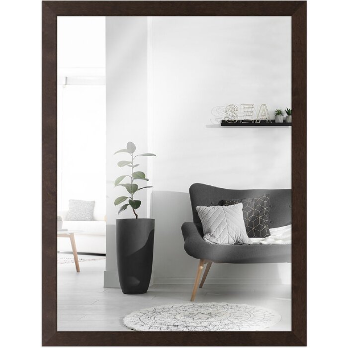 Cadre en bois Classic 40x60 cm verre miroir noyer