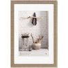 Cadre en bois Walther Home 40x60 cm beige brun avec passe-partout 30x45 cm