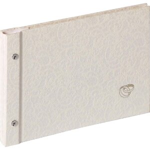 Walther Album à vis Wedding Music blanc 26,5x19 cm 40 pages blanches