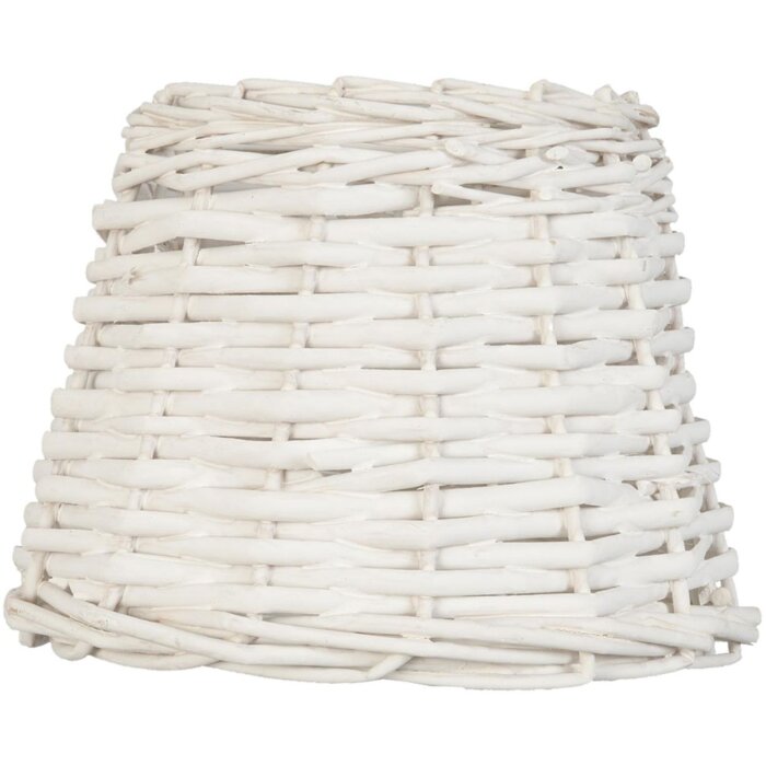 Abat-jour 6LAK0258W Clayre & Eef - blanc Ø 20x15 cm E27