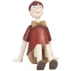 6PR0658 Clayre Eef - Figurine décorative assise PINOCCHIO