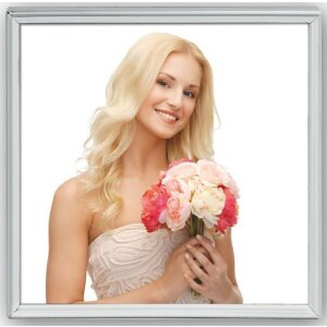 Cadre photo ZEP métal 120S01 argent brillant 15x15 cm