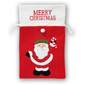 Sac cadeau Noël 25x28 cm Père Noël
