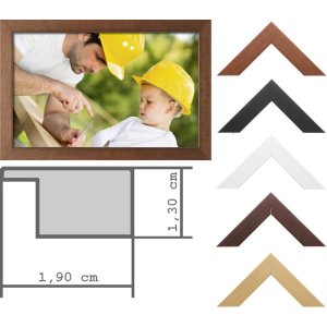 Cadre en bois Classic 7x10 - 50x70 cm Dimensions spéciales Verre spécial