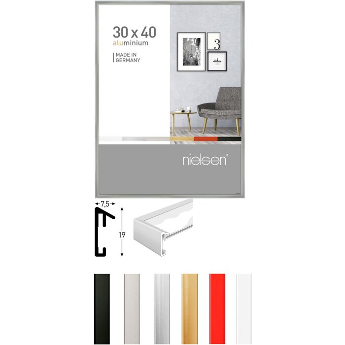 Cadre alu Pixel Nielsen Cadre photo