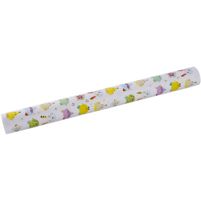 Papier cadeau Heads up white 50x70 cm