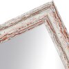 Verre miroir cadre en bois H740 blanc 20x40 cm