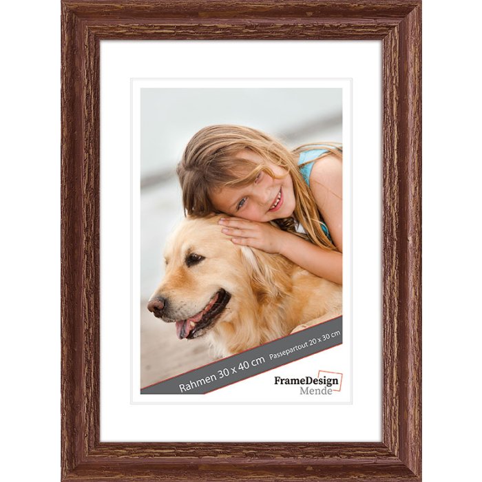 Museumsglas Cadre en bois H740 brun 15x15 cm