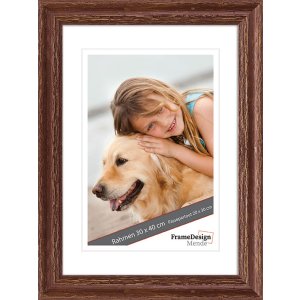 Museumsglas Cadre en bois H740 brun 15x15 cm