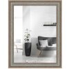 Verre miroir cadre bois H740 gris 50x60 cm