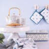 6CEMU0012 Clayre Eef Tasse Fleurs bleues - bleu