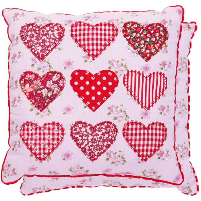 Coussin décoratif Coeurs II - KG001.013 Clayre Eef