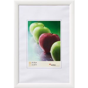 Cadre en bois Manzana 50x70 cm blanc polaire