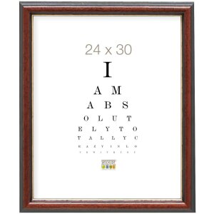 Cadre en bois classique Deknudt S222H3 brun 20x30 cm