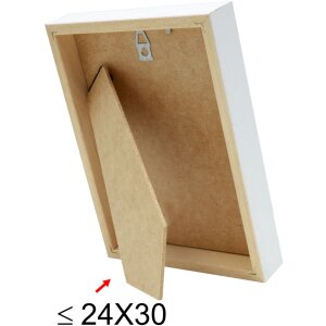 Cadre en bois S223K 40x50 cm blanc