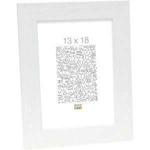 Cadre en bois S226K 21x30 cm blanc