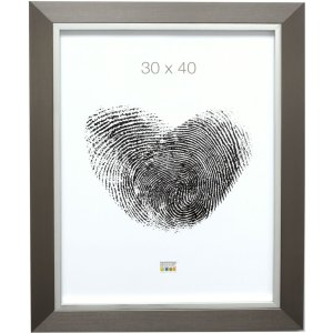 Cadre plastique S41N acier-argent 20x30 cm