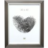 Cadre plastique S41N acier-argent 20x30 cm
