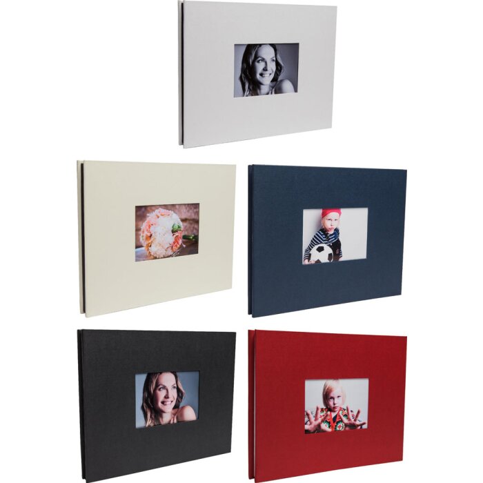 Album à vis Laddi 38x30 cm pages blanches et noires