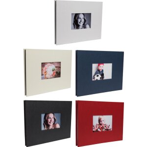 Album à vis Laddi 38x30 cm pages blanches et noires