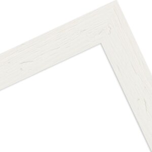 Cadre en bois H750 verre antireflet 50x60 cm blanc